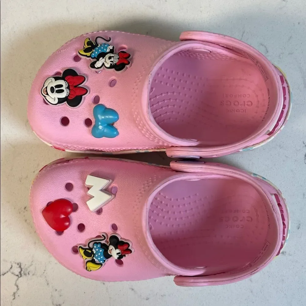Crocs Kids' x Disney Minnie Mouse Classic Clogs Size 6 Style # 210894